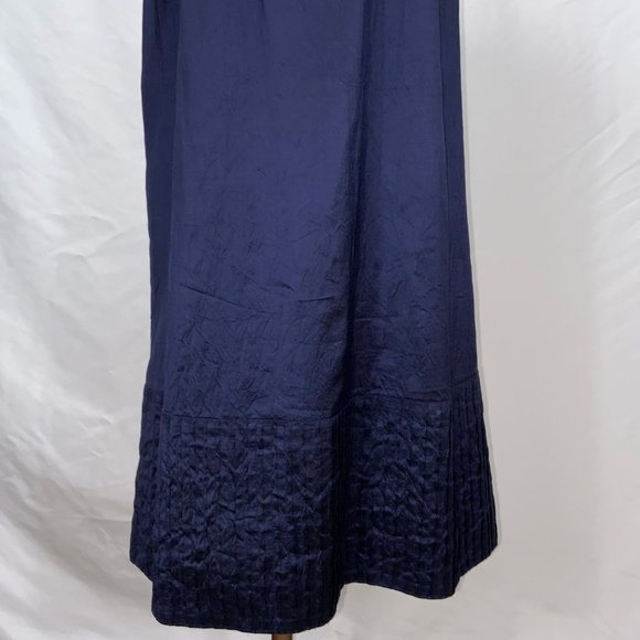 Calypso St. Barth Silk Embellished Sleeveless Midnight Blue Dress Size S - Picture 6 of 12